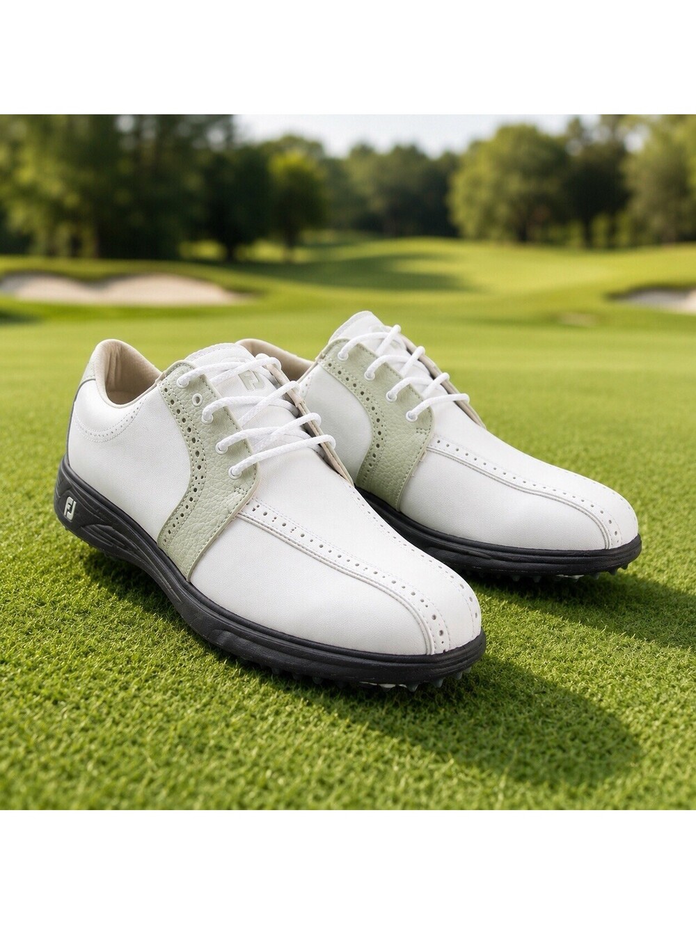 FootJoy GreenJoys Womens Golf Shoes Size 10 M White 48357 Soft Spikes NEW BOX